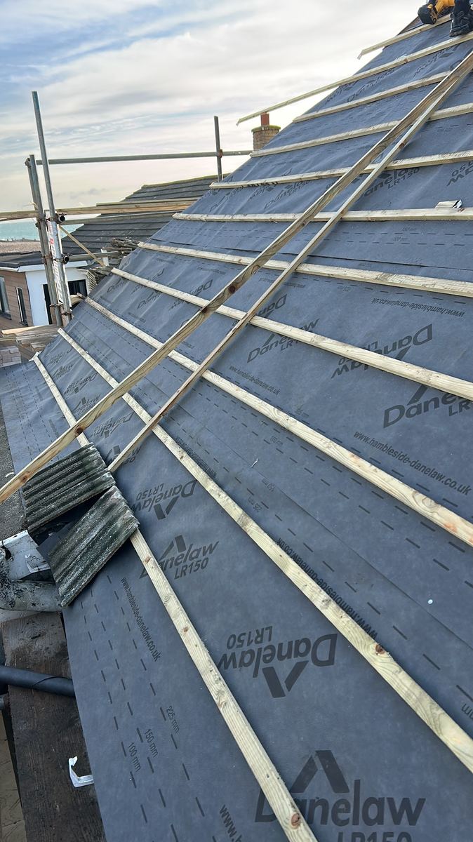 Seaside Roofing recent roofing job in West Sussex